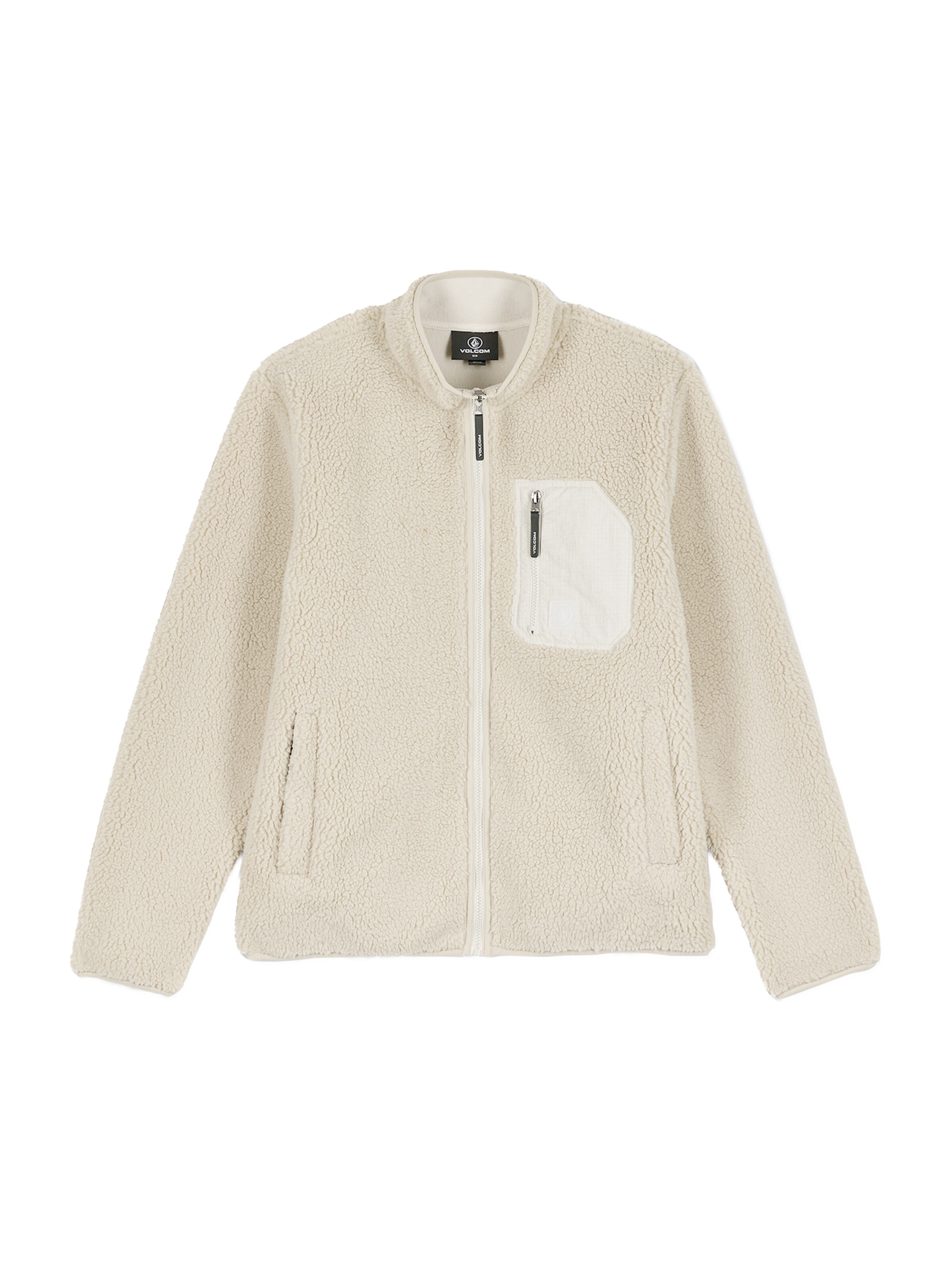 Veste en polaire 'Muzzer Fuzzar' Volcom en beige : devant