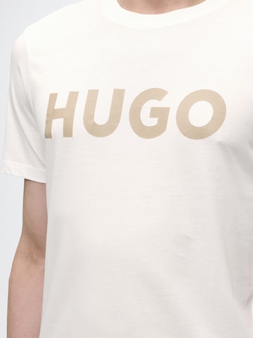 HUGO Μπλουζάκι 'Dulivio' σε λευκό