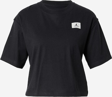 JordanTehnička sportska majica - crna boja: prednji dio