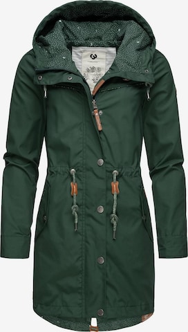 Parka mi-saison 'Canny' Ragwear en vert : devant