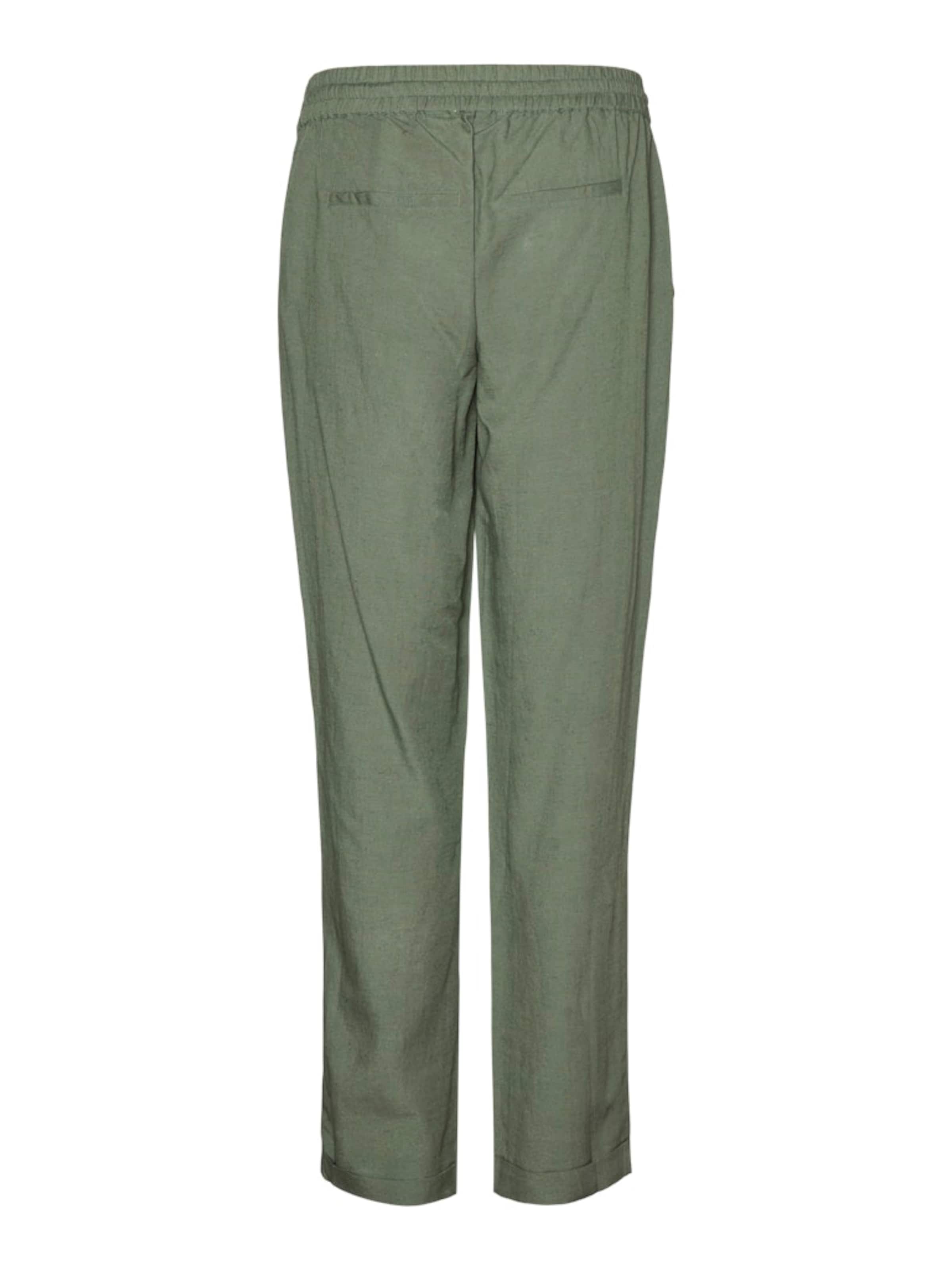 MAMALICIOUS Ohlapna forma Hlače 'Petra' | zelena barva