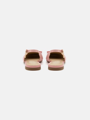 MICHAEL Michael Kors Baleríny s řemínky 'PIPER' – pink