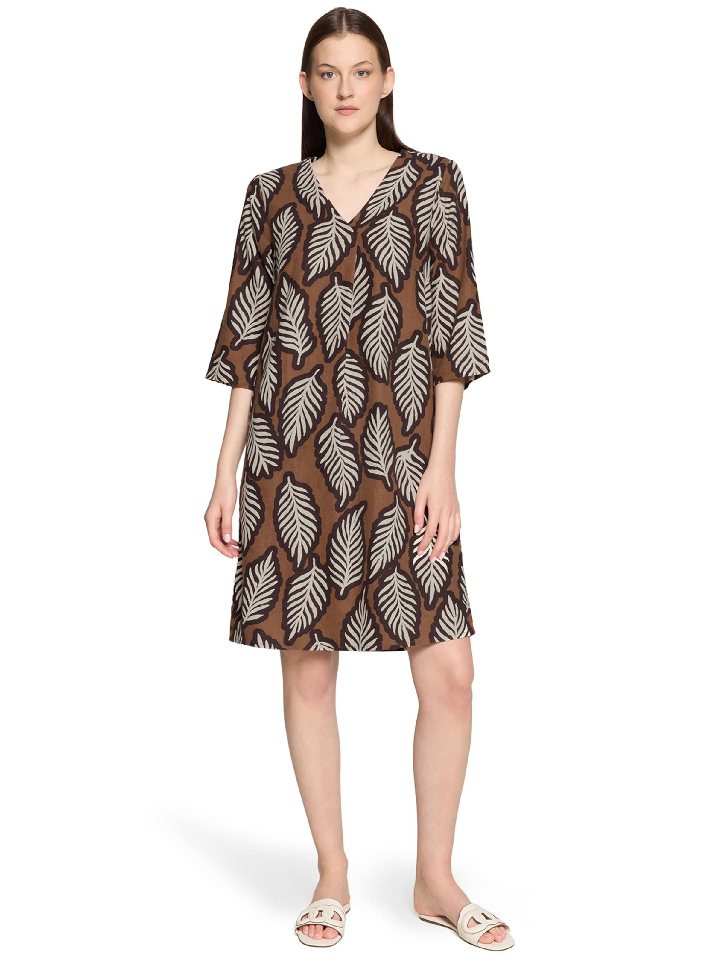 Cartoon Kleid in Braun: Vorderseite