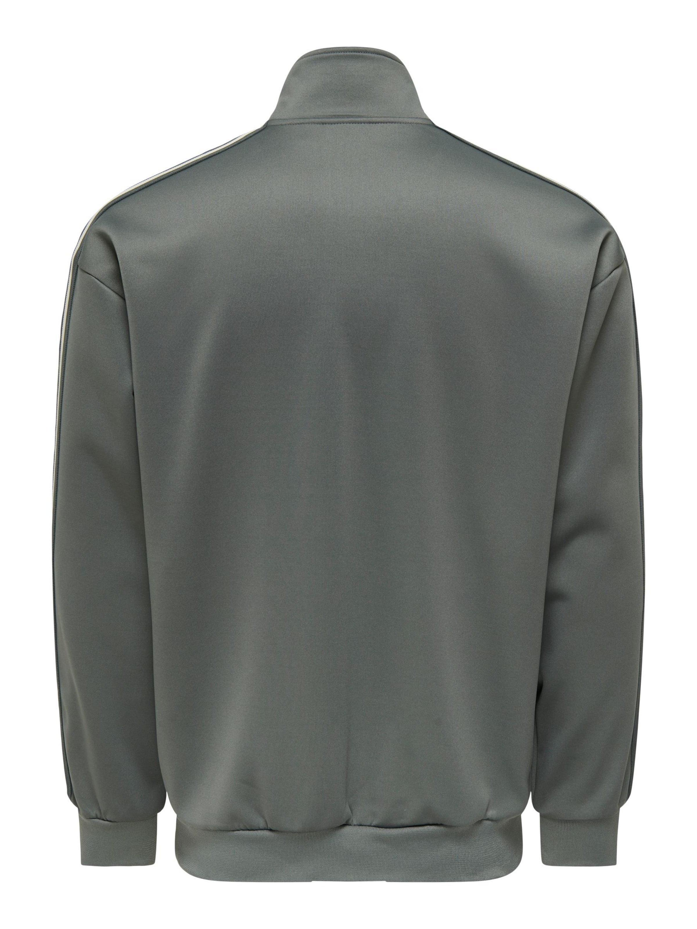 Only & Sons Sweatvest 'ONSRiber' in Grijs