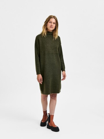SELECTED FEMME Knit dress 'Mola' in Green