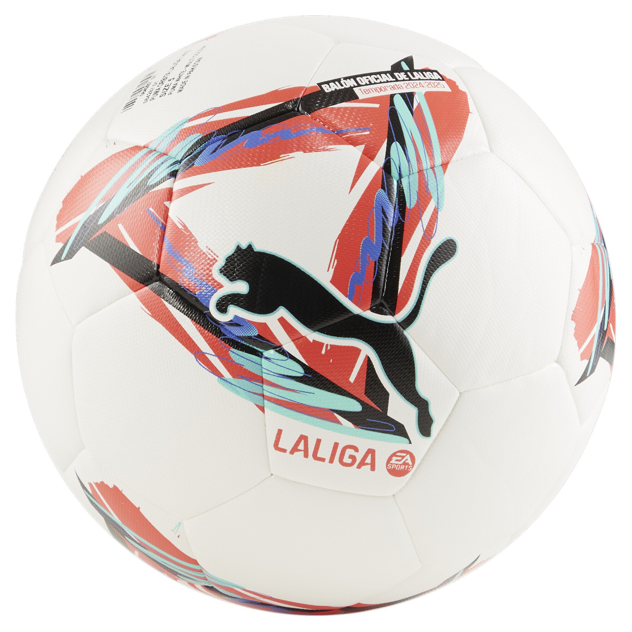 PUMA Ball 'Orbita LaLiga 1' in Weiß: Vorderseite