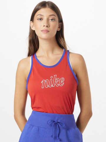 NIKE Sports top in Red: front