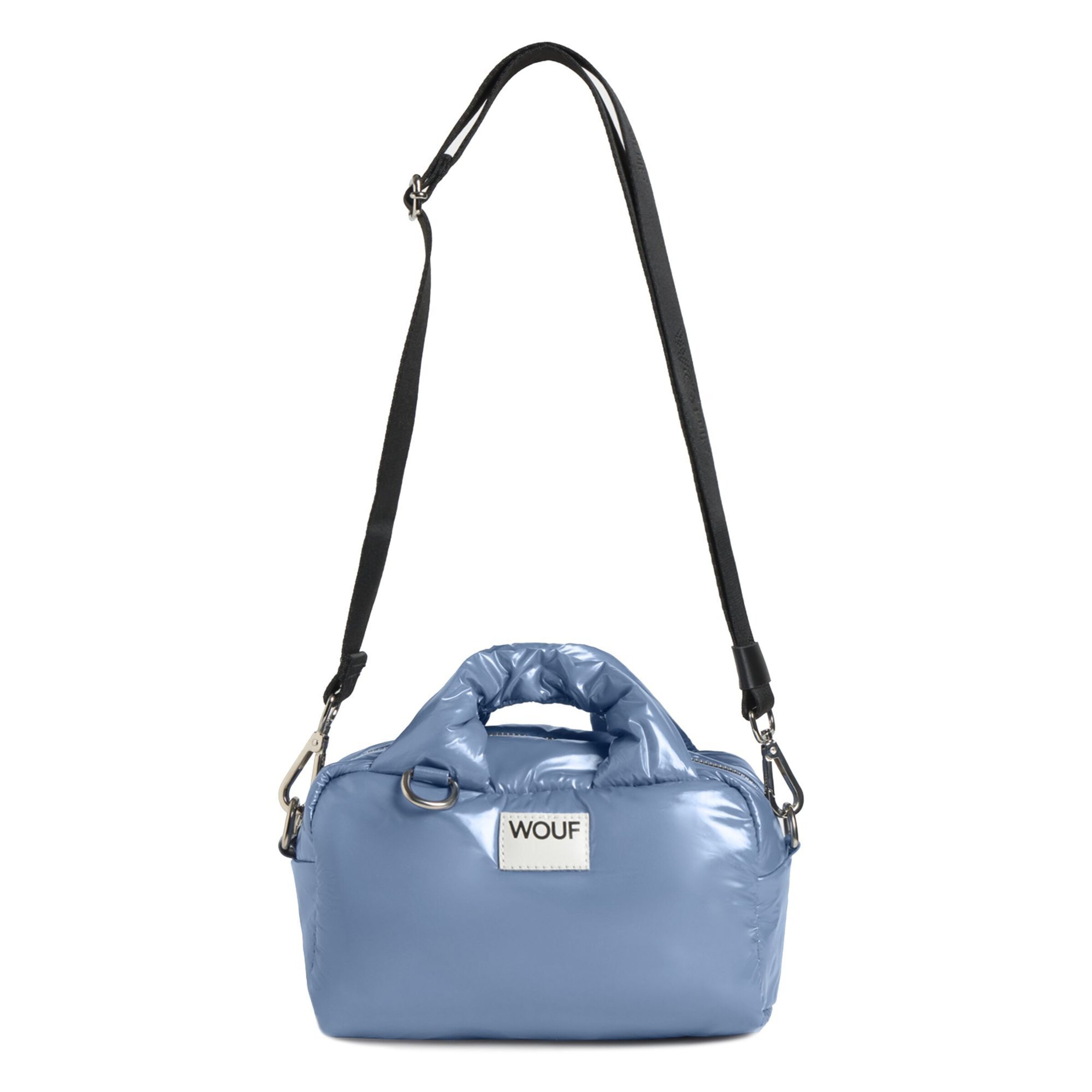 Wouf Handbag 'Glossy' in Blue: front