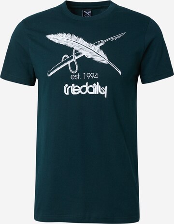 Iriedaily - Camiseta en verde: frente