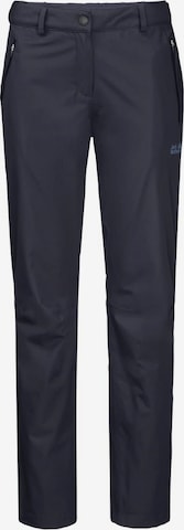 JACK WOLFSKIN Regular Broek in Blauw: voorkant