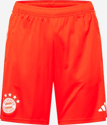 ADIDAS PERFORMANCE Regular Workout Pants 'FCB' in Red: front
