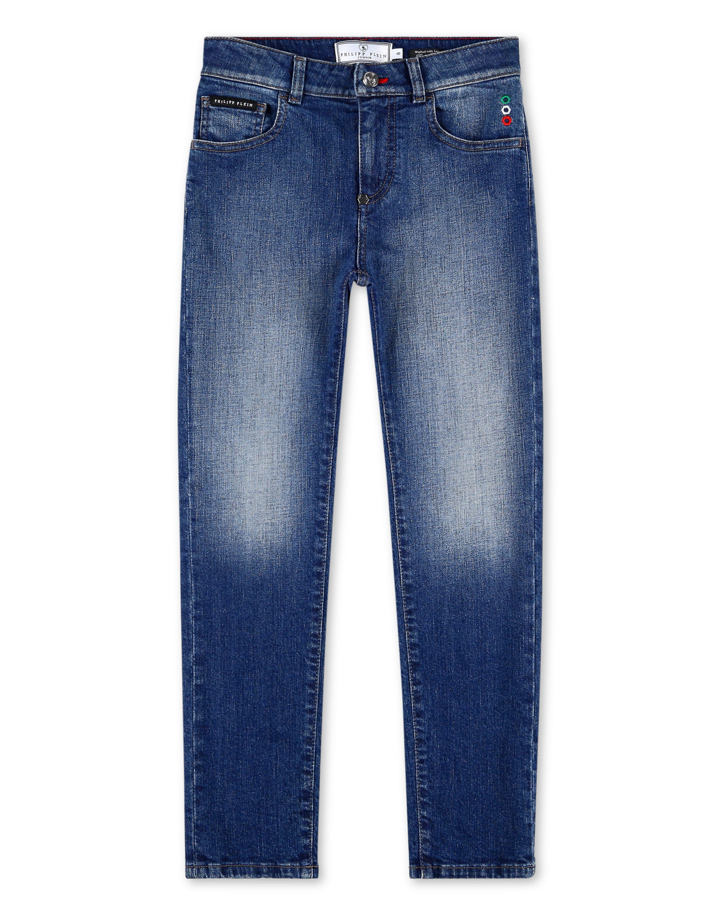 Philipp Plein Regular Jeans in Blau: Vorderseite