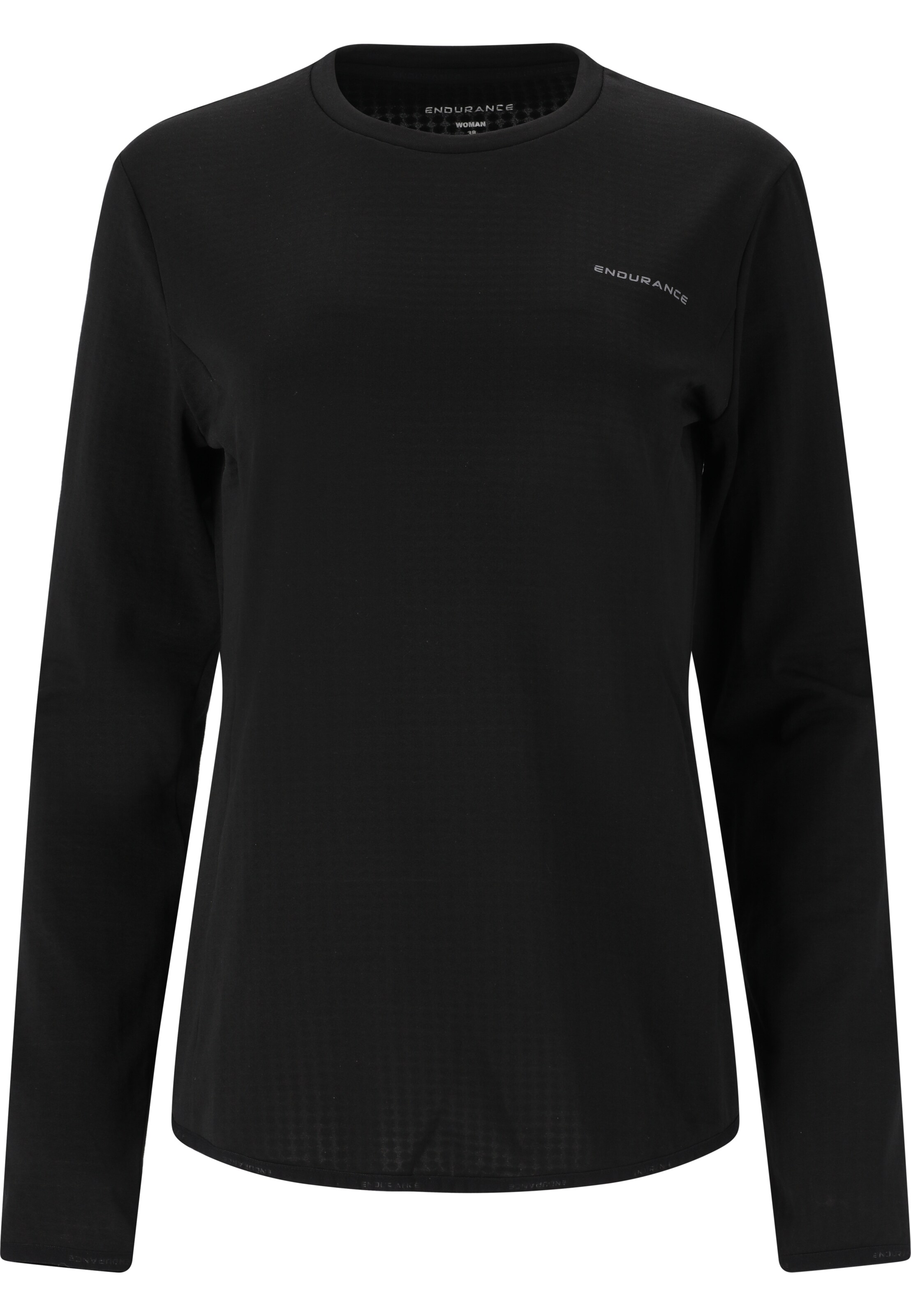 ENDURANCE Funktionsshirt 'Leah' in Schwarz: Vorderseite