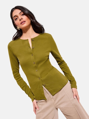 Friends Like These Вязаная кофта в Зеленый: спереди