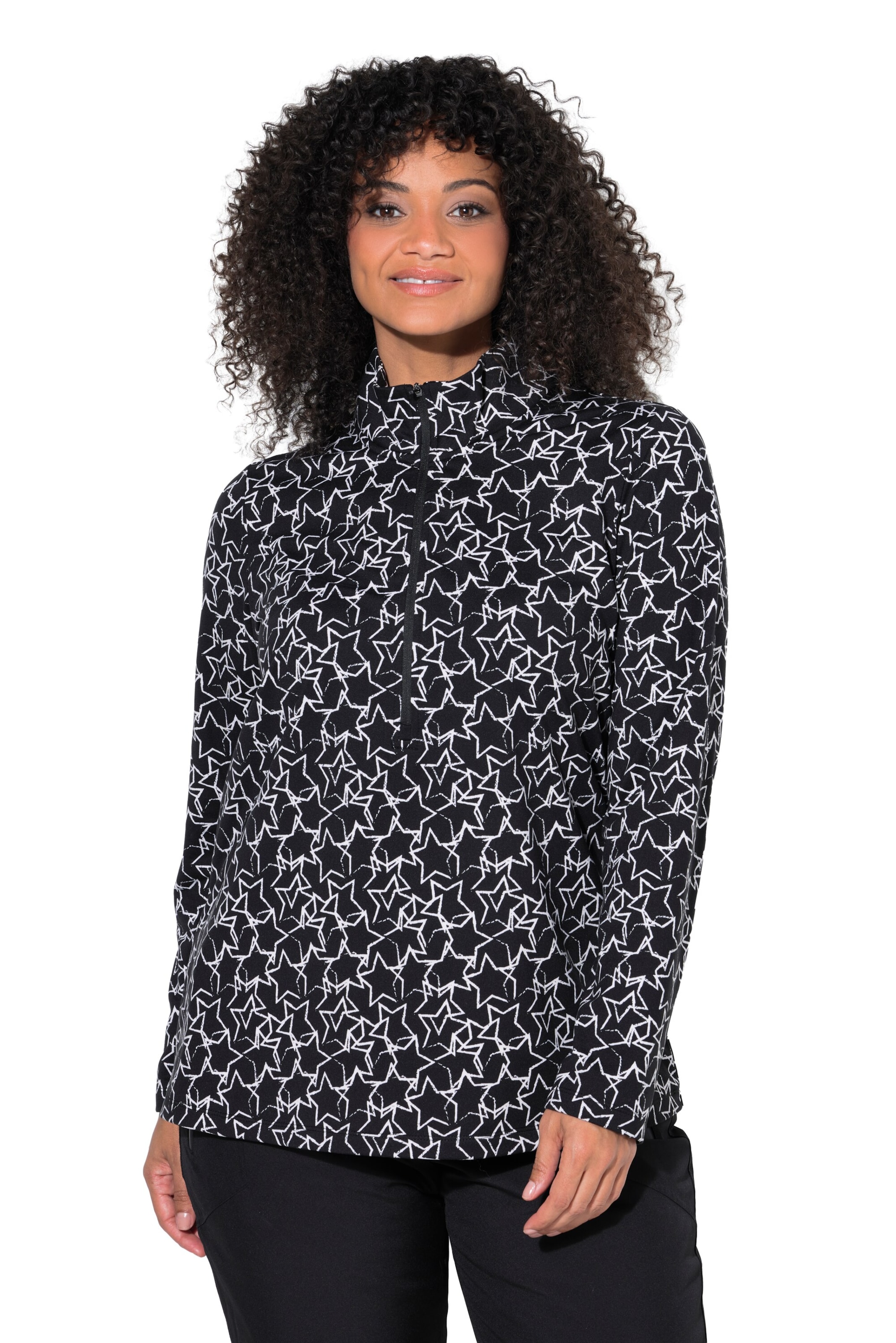 Ulla Popken Shirt in Black: front