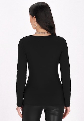 faina - Blusa 'Essentials' em preto