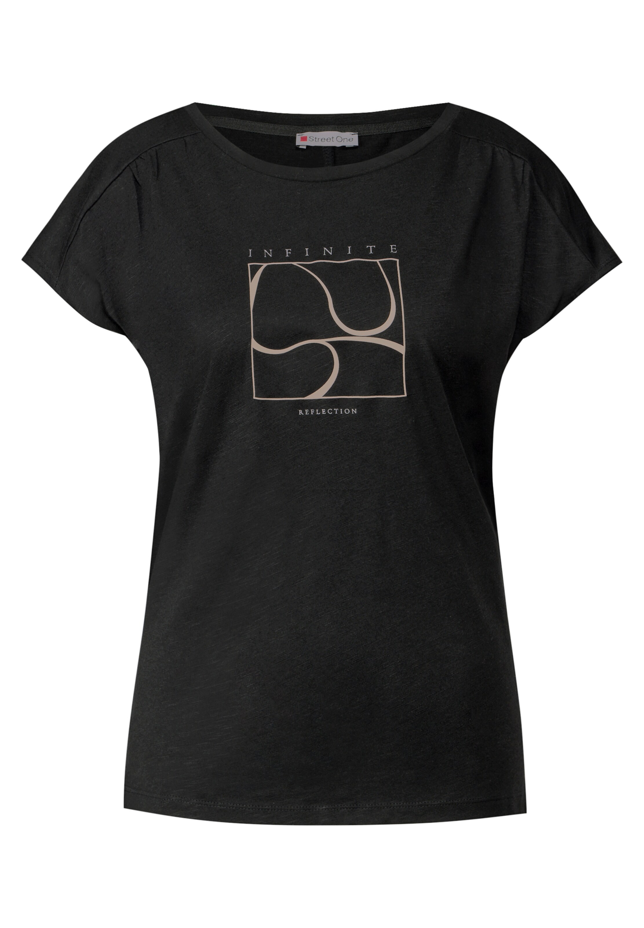 STREET ONE T-Shirt in Schwarz: Vorderseite