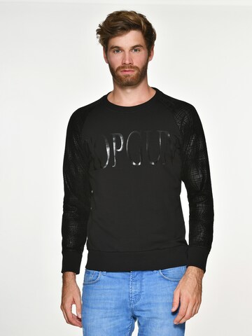 TOP GUN Sweatshirt 'Black Swarn' in Schwarz: predná strana