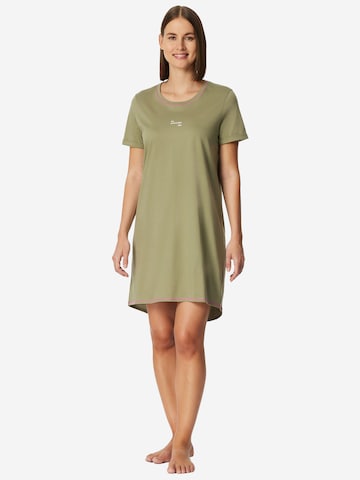 SCHIESSER Nightgown ' Casual Essentials ' in Green