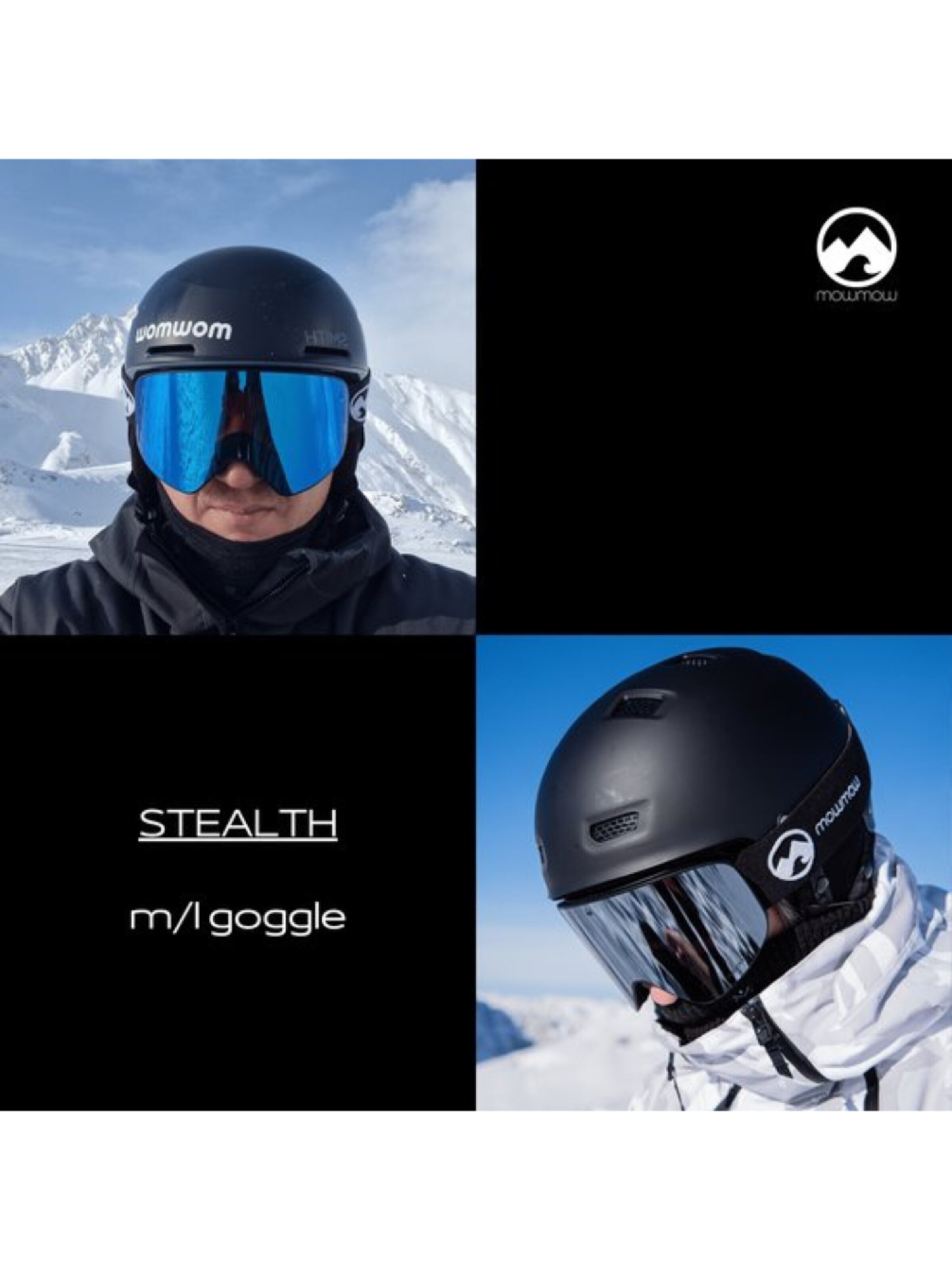 Occhiali sportivi 'MowMow STEALTH Ski Goggles - Photochromic Lens - ECO: Bioresin Frame & Recycled - UV400 - Unisex' di Mowmow in oro