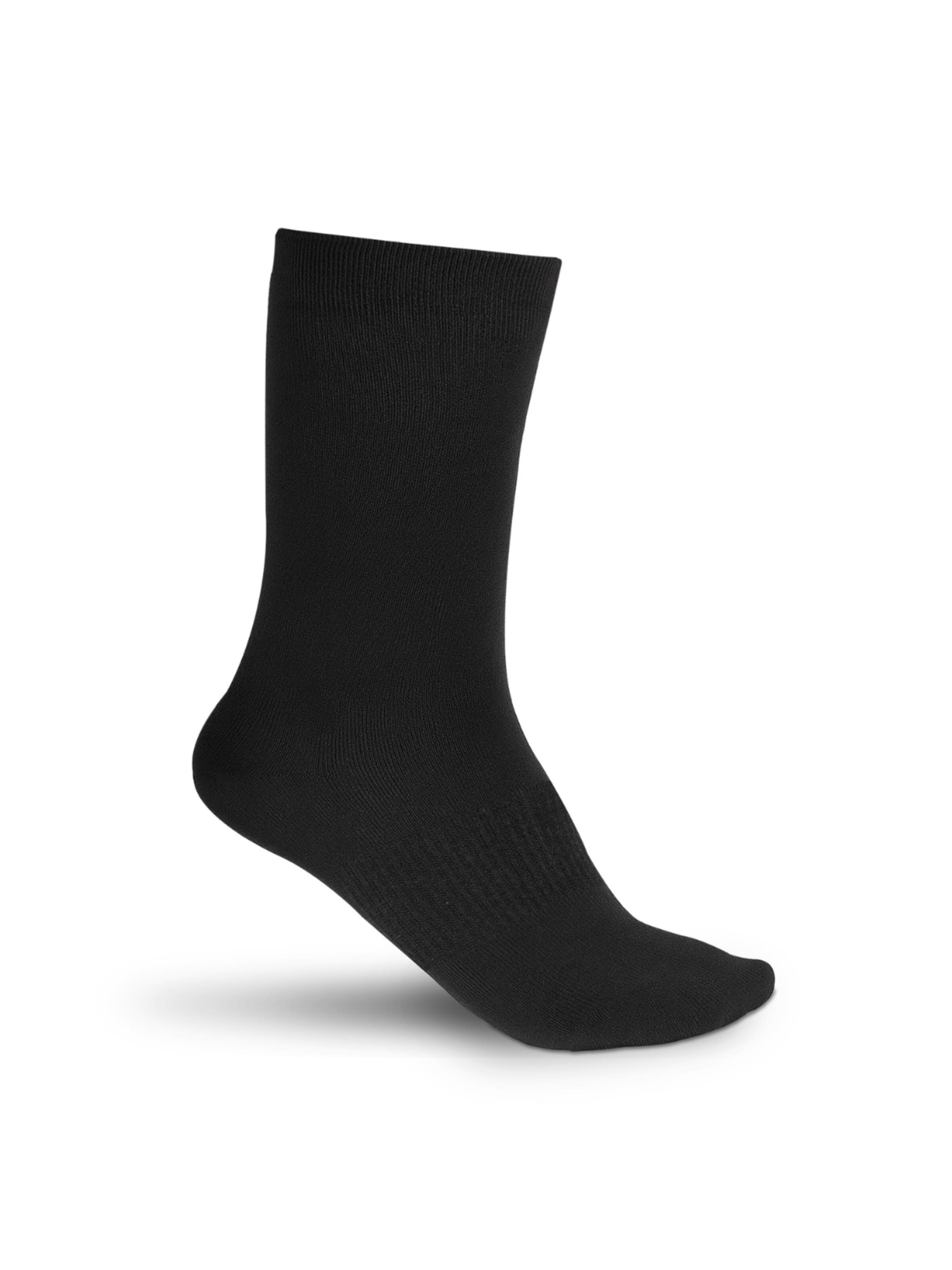 Chaussettes 'Merino Wol Sokken - 8 Paar' Sukats en noir : devant