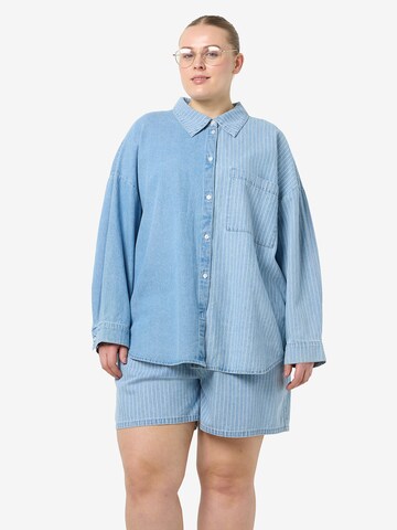 Noisy May Curve Blouse 'NMKATRI' in Blue