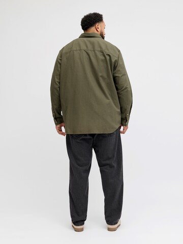 žalia Jack & Jones Plus Patogus modelis Marškiniai 'JJETRISTAN'
