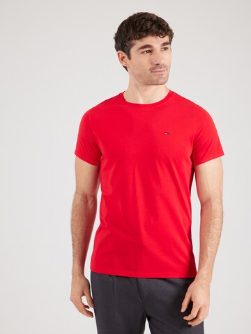 T-Shirt Tommy Jeans en rouge : devant