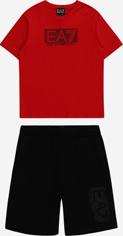 EA7 Emporio Armani Jogging ruhák 'TUTA' - piros: elől