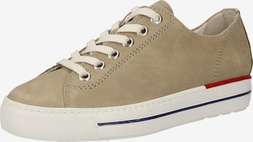 Baskets basses Paul Green en beige : devant