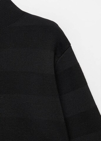 MANGO Пуловер 'Chimney' в черно