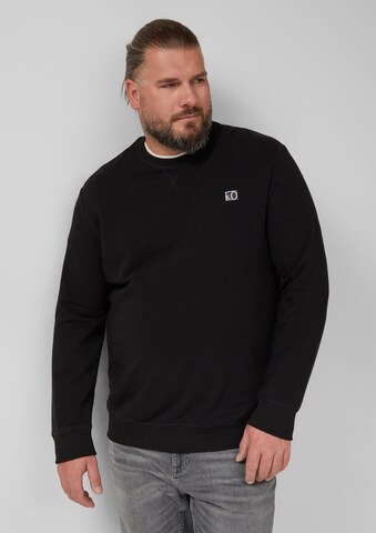 s.Oliver Sweatshirt in Schwarz: Vorderseite
