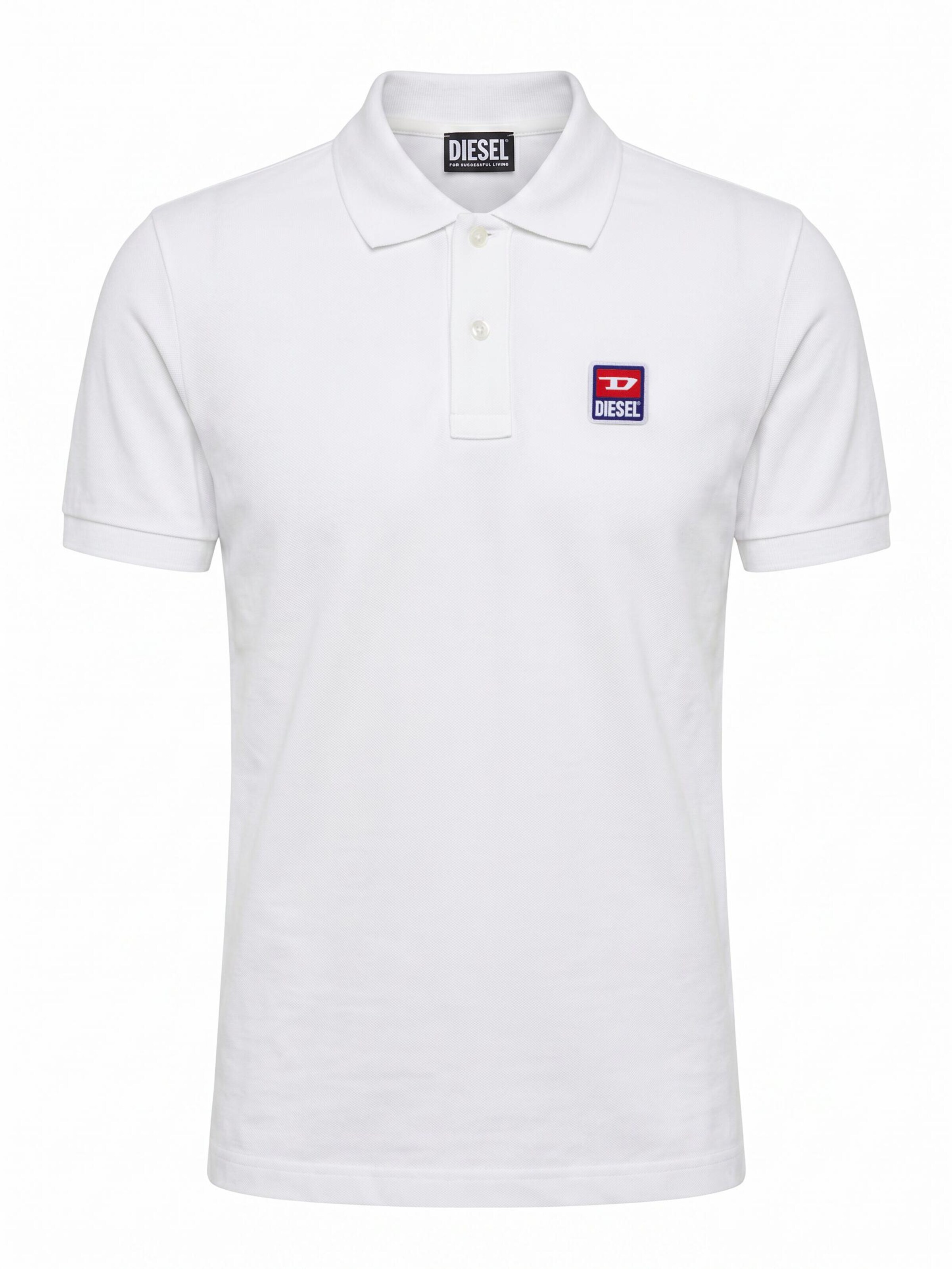 DIESEL Shirt 'T-SMITH 16-2' in Wit: voorkant