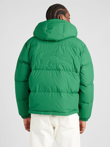 LACOSTE Zimní bunda – zelená