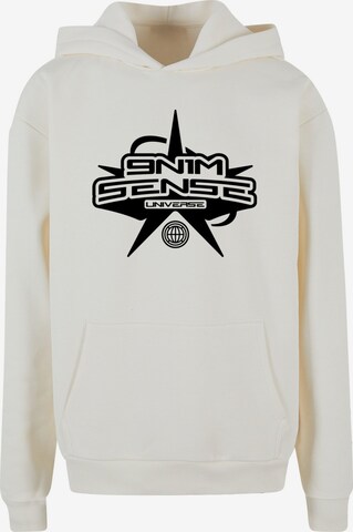 9N1M SENSE Sweatshirt 'Universe' in Wit: voorkant