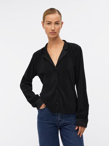 OBJECT - Blusa 'SHILA' en negro: frente