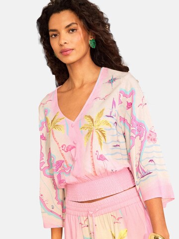 love & roses Blouse in Pink: front
