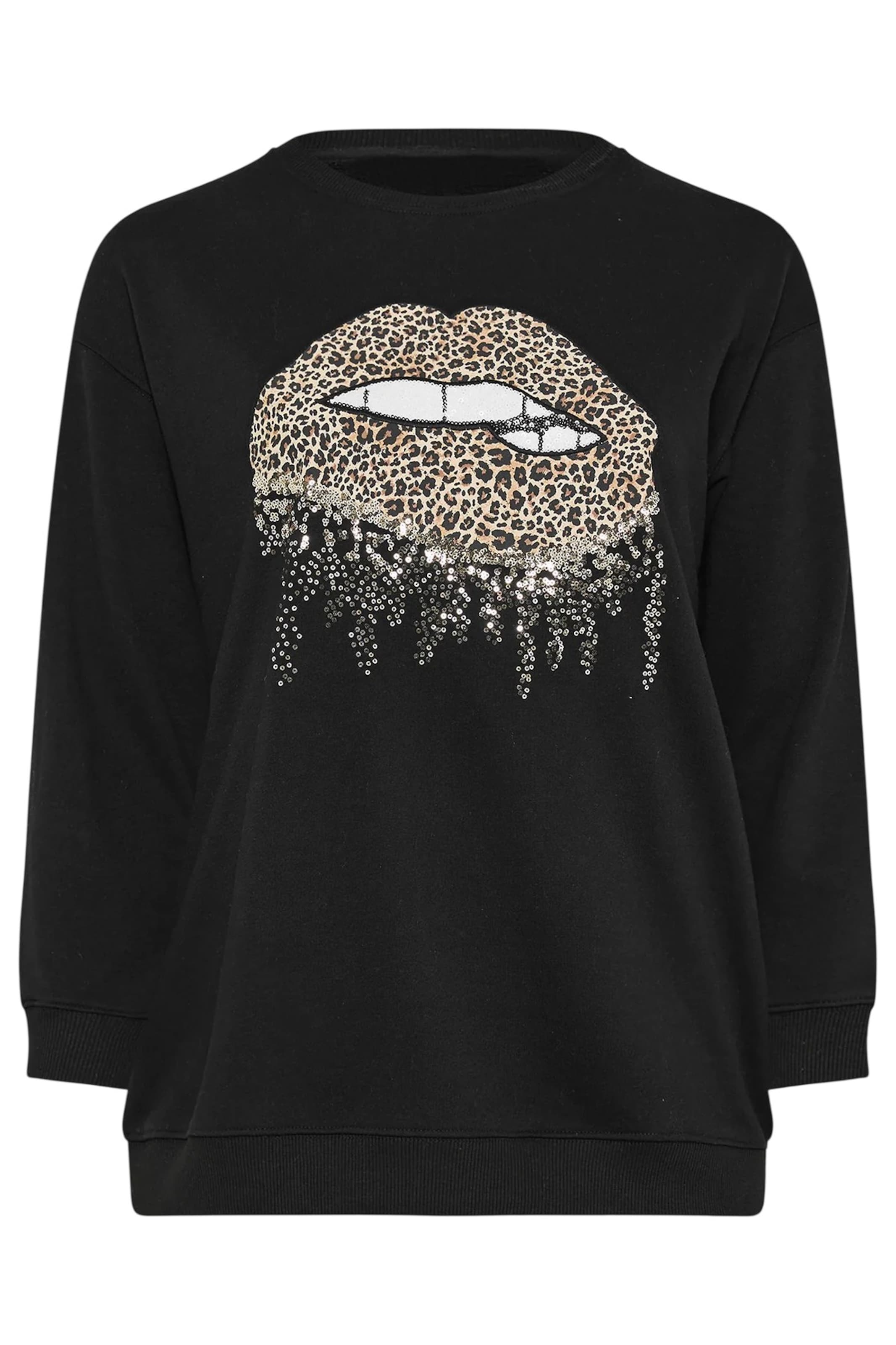 Shape Of You Sweatshirt in Black: front