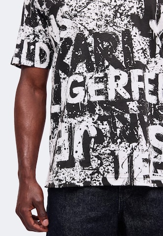 KARL LAGERFELD JEANS Póló - fekete