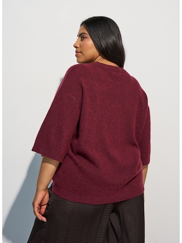 Pullover 'Cavista' di Zizzi in rosso