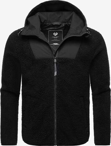 Ragwear Athletic fleece jacket 'Adar' in Black