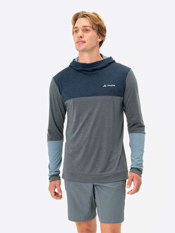 VAUDE Sports sweatshirt 'M Qimsa HO' in Grey: front
