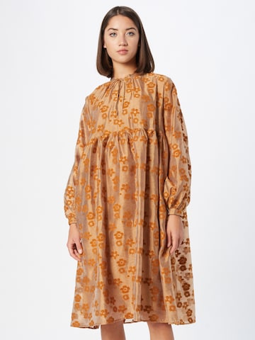 Samsoe Samsoe Shirt Dress 'MYNTHE' in Brown: front