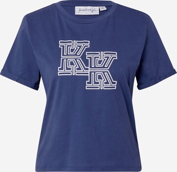 KENDALL + KYLIE T-shirt i blå: framsida