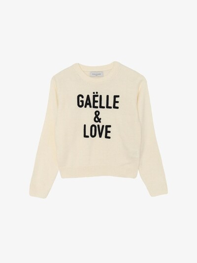 Pullover '&LOVE' Gaelle Paris di colore crema, Visualizzazione prodotti