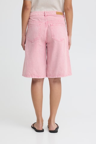 ICHI - Loosefit Calças de ganga em rosa