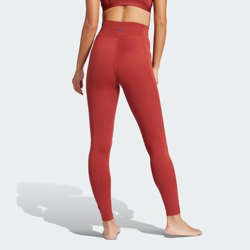 ADIDAS PERFORMANCE Skinny Sports trousers 'All Me Essentials' in Red
