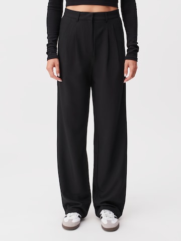 LeGer by Lena Gercke - regular Pantalón plisado 'Elena' en negro: frente