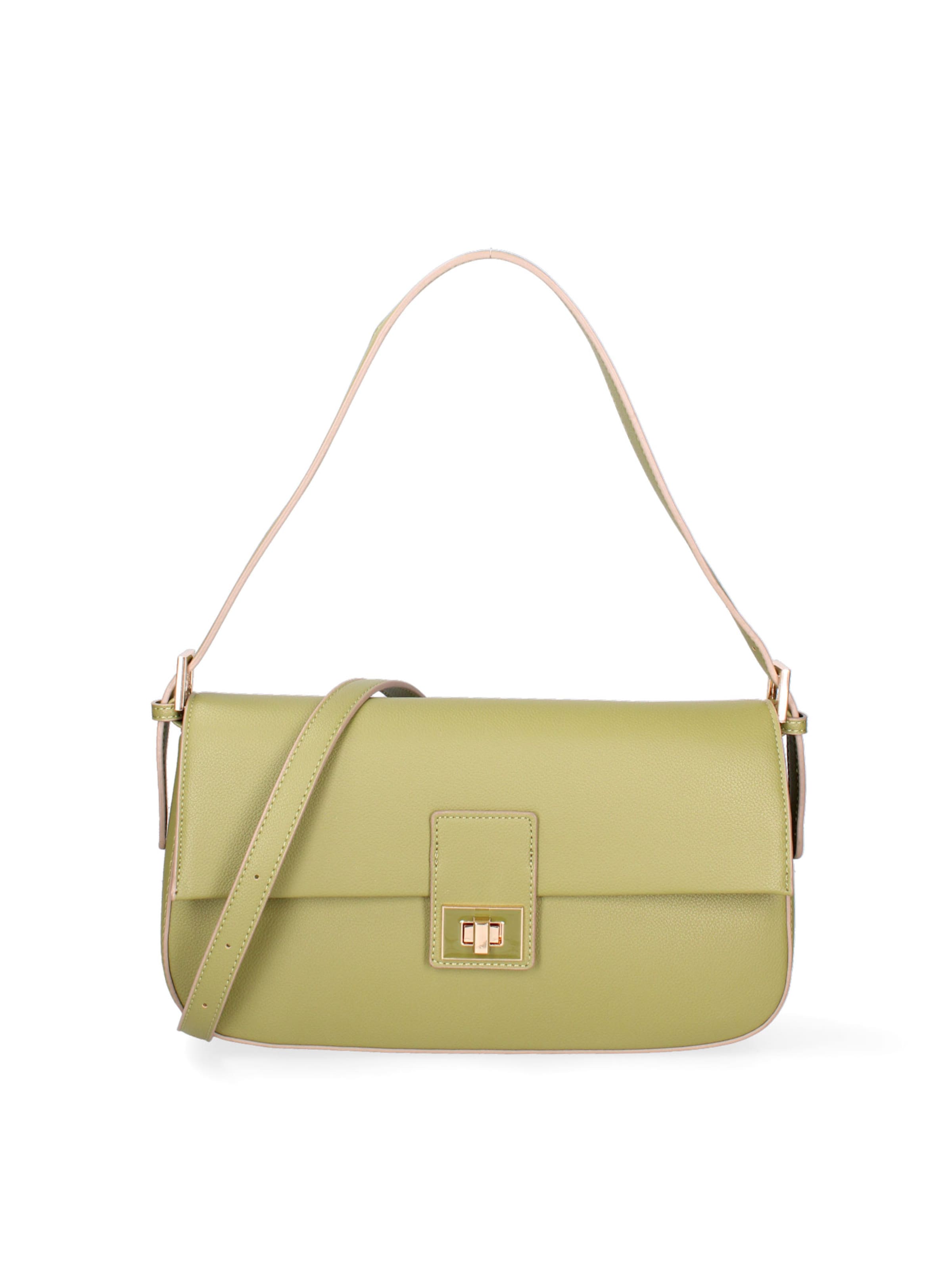 Borsa a spalla 'Borsa a Spalla Donna Calliope Ecopelle - Chiusura Girello' di Diana&Co. in verde