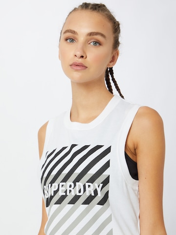 Superdry Sports Top in White